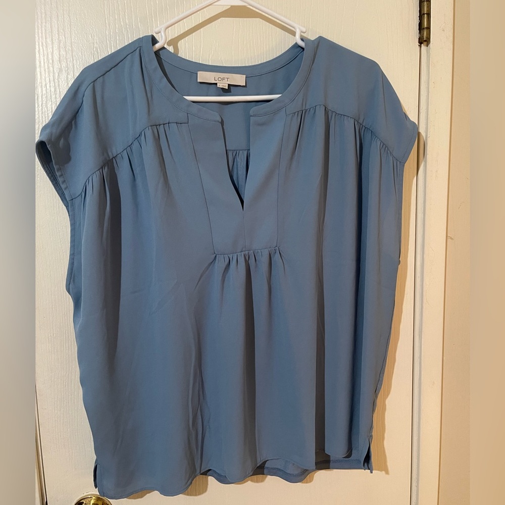 LOFT women’s sleeveless mixed media top